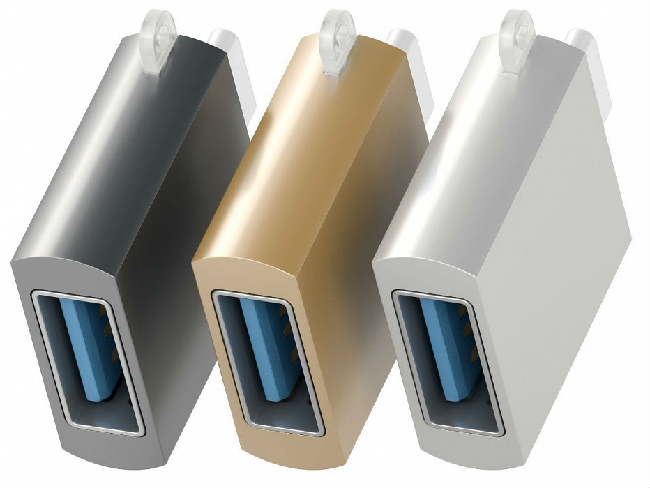 Satechi USB 3.0 Type-C to USB 3.0 Type-A - USB-хаб (Gold) купить в интернет-магазине icover