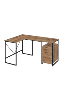 Стол письменный лофт RIDBERG NEVADA (Oak/Black) купить в интернет-магазине icover