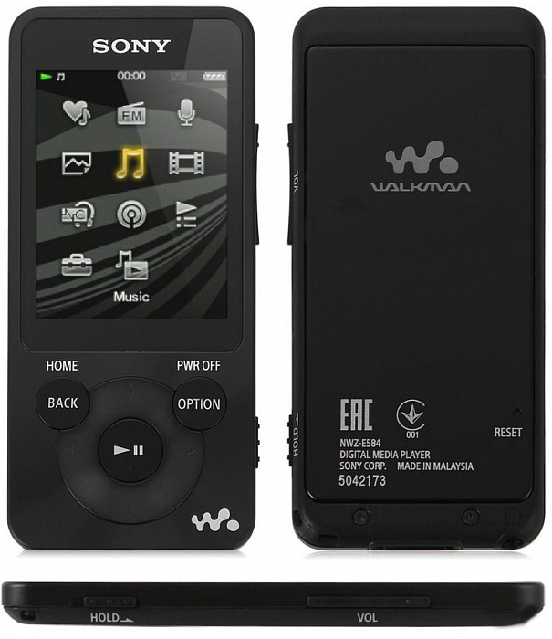 Sony Walkman NWZ-E584 - плеер (Black) купить в интернет-магазине icover