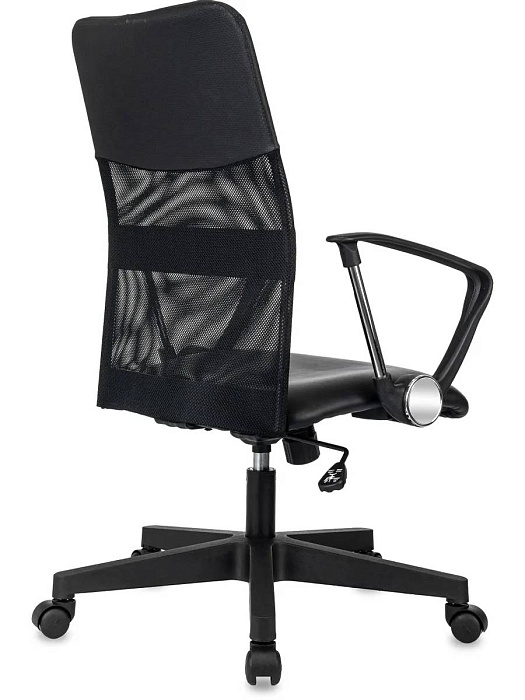 Кресло офисное Бюрократ CH OMEGA сетка/ткань/экокожа (Black) купить в интернет-магазине icover