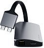 Адаптер Satechi Type-C Dual Multimedia Adapter ST-TCDMMAM (Space Grey) купить в интернет-магазине icover