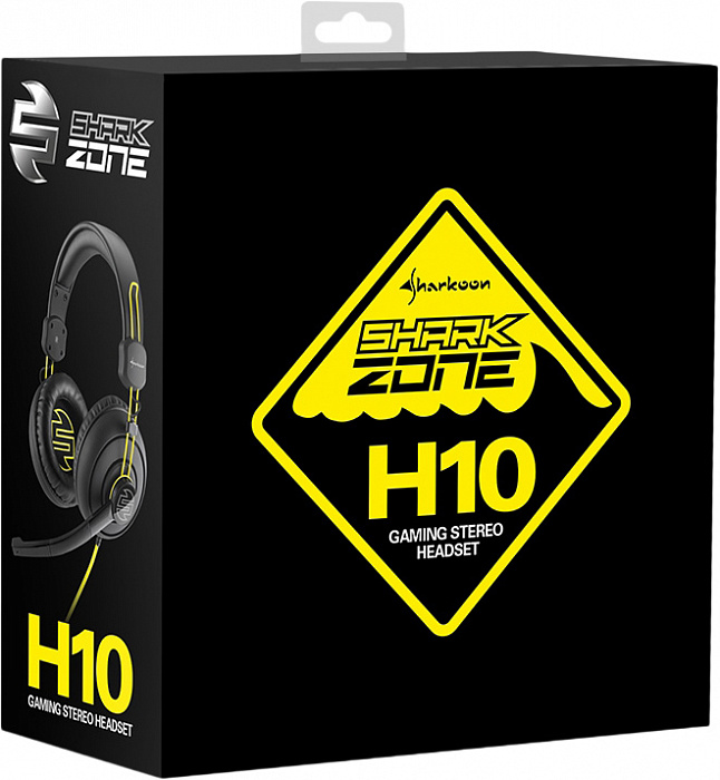 Игровая гарнитура Sharkoon Shark Zone H10 (Black/Yellow) купить в интернет-магазине icover