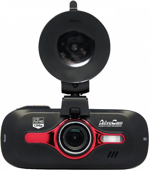 AdvoCam-FD8 Red-II - автомобильный видеорегистратор (Black/Red) купить в интернет-магазине icover