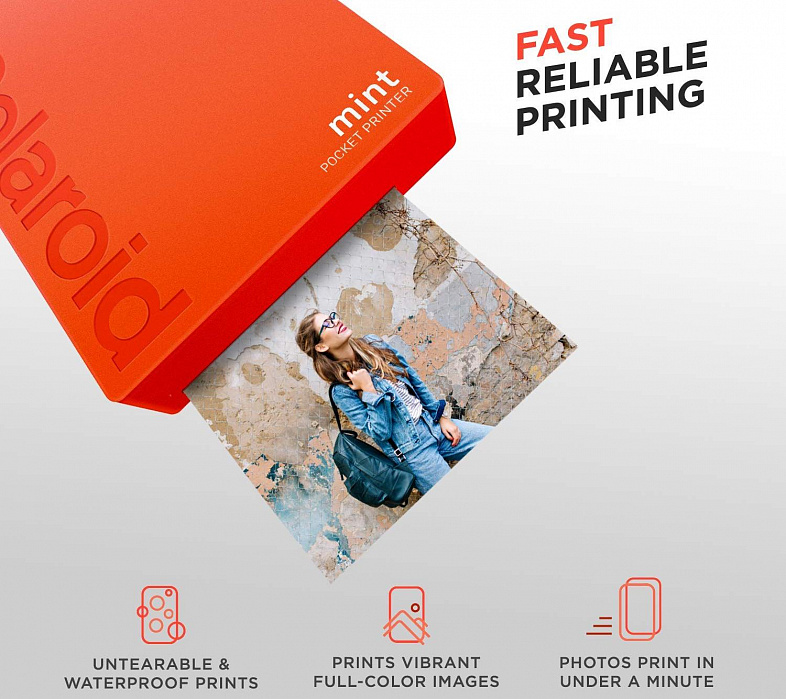 Портативный принтер Polaroid Mint (Red) купить в интернет-магазине icover