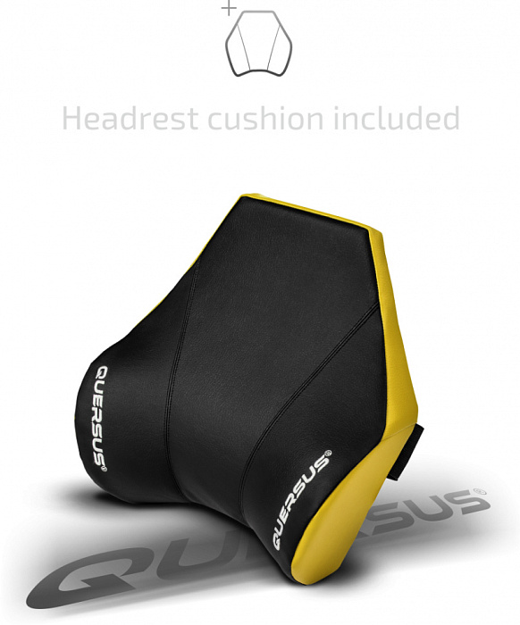 Игровое кресло Quersus Geos G702/XY (Black/Yellow) купить в интернет-магазине icover