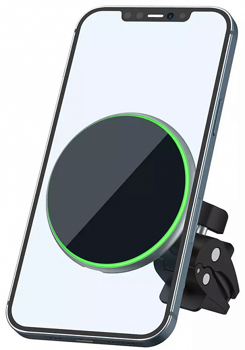 Автодержатель с беспроводной зарядкой Wiwu Liberator Magnetic Wireless Charger CH-308 (Black) купить в интернет-магазине icover