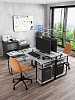 Стол компьютерный угловой лофт Ridberg TEXAS (Rock/Black) купить в интернет-магазине icover