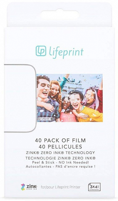 Фотобумага Lifeprint Photo Paper PH31 40pcs (White) купить в интернет-магазине icover