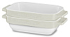 Набор прямоугольных керамических чаш для запекания KitchenAid Ceramic 2-Piece Stacking Mini Baker Set KBLR02MBAC (Almond Cream) купить в интернет-магазине icover