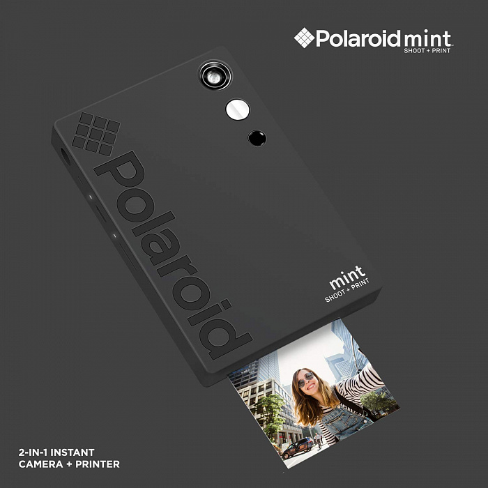 Моментальная фотокамера Polaroid Mint POLSP02B (Black) купить в интернет-магазине icover