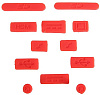 Заглушки портов i-Blason Anti Dust Cup 12psc для MacBook Pro Retina/Macbook Air (Red) купить в интернет-магазине icover