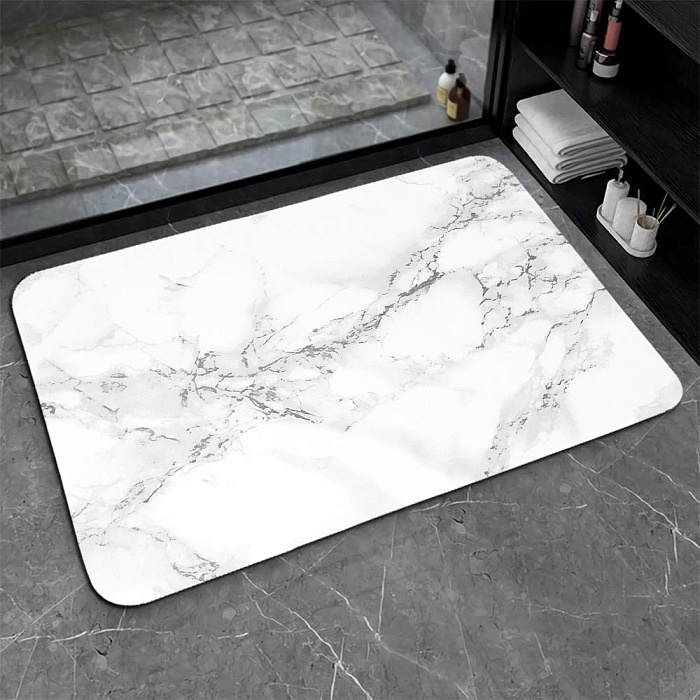 Коврик для ванной Ridberg Marble 50*80 см (White) купить в интернет-магазине icover