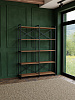 Стеллаж двойной лофт RIDBERG CHICAGO 5 полок (Dark Oak/Black) купить в интернет-магазине icover