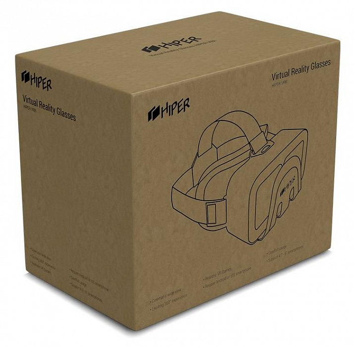 Очки виртуальной реальности Hiper VRR (Black) купить в интернет-магазине icover
