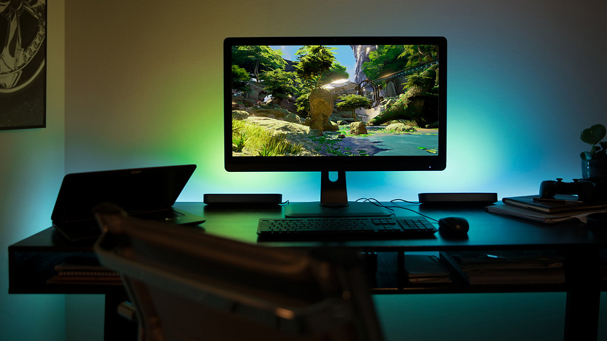 Умная светодиодная лампа Philips Hue Play без управляющего блока (Black) купить в интернет-магазине icover