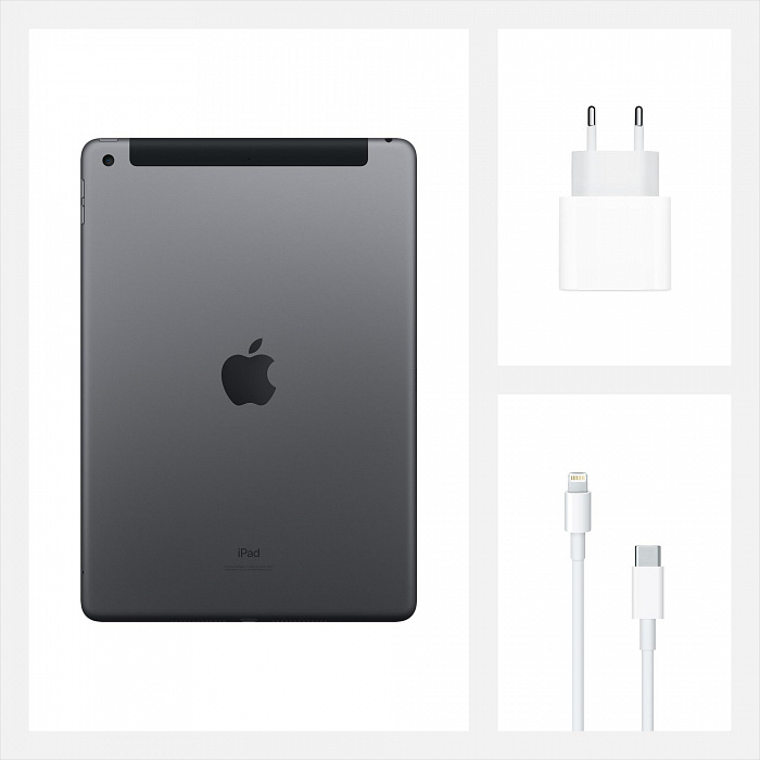 Планшет Apple iPad 2020 10.2" (MYMH2RU/A) Wi-Fi+Cellular 32Gb (Space Grey) купить в интернет-магазине icover