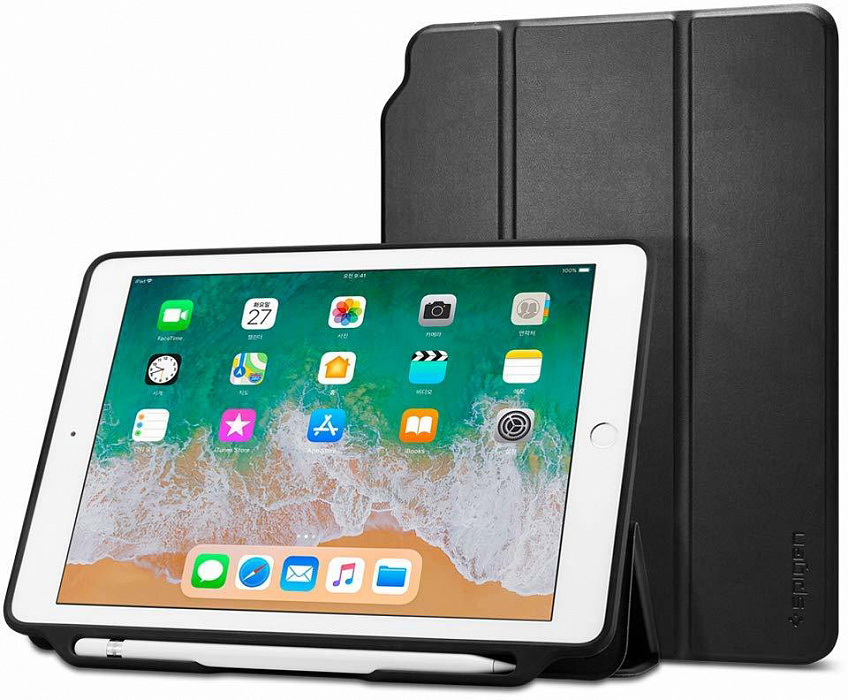 Чехол Spigen Smart Fold 2 (053CS23991) для iPad 9.7" (Black) купить в интернет-магазине icover