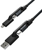Кабель Nomad Universal Kevlar USB-C/USB-A/microUSB 1.5m (NM0191C090) купить в интернет-магазине icover