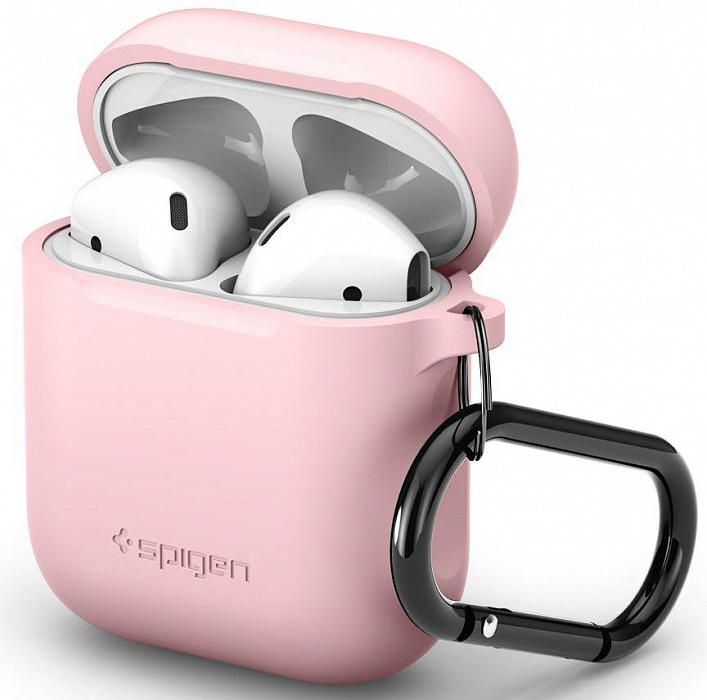 Чехол Spigen Silicone Case (066CS24810) для AirPods (Pink) купить в интернет-магазине icover