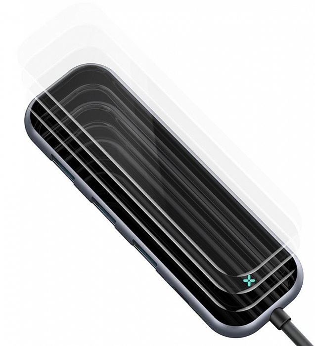 USB-концентратор Baseus Multi-functional Hub (CAHUB-BZ0G) USB-C to HDMI/3xUSB 3.0/PD (Deep Grey) купить в интернет-магазине icover