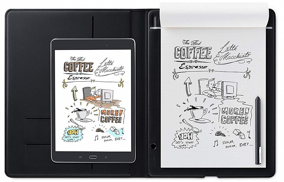 Графический планшет Wacom Bamboo Folio A4 CDS-810G (Black) купить в интернет-магазине icover