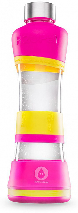Умная бутылка для воды H2OPal Smart 2AETMD0H2O-B2 (Pink/Yelllow) купить в интернет-магазине icover