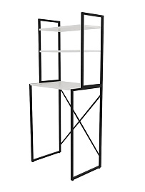 Стеллаж лофт над стиральной машинкой RIDBERG ATLANTA (White/Black) купить в интернет-магазине icover