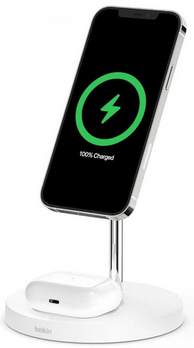 Беспроводное зарядное устройство Belkin BOOST CHARGE PRO with MagSafe WIZ010vfWH (White) купить в интернет-магазине icover
