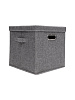 Коробка для хранения вещей тканевая Ridberg 30 х 30 х 30 см (Grey) купить в интернет-магазине icover