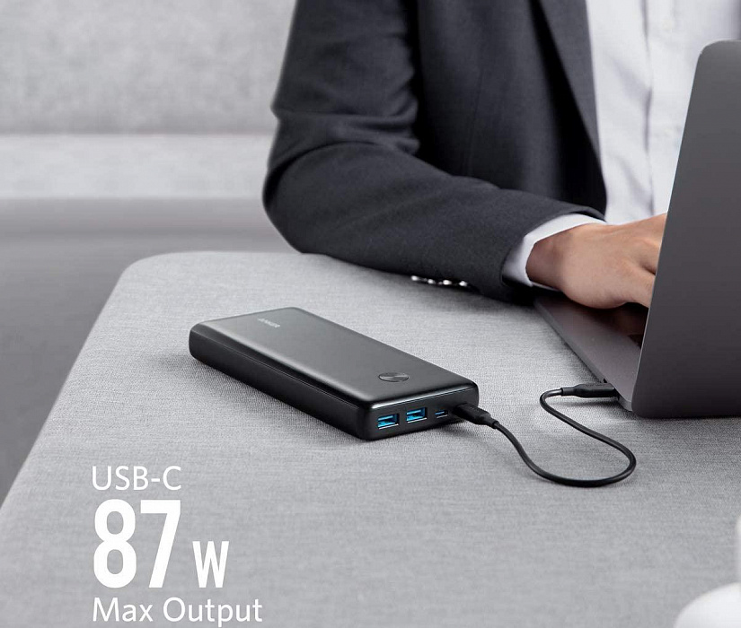 Внешний аккумулятор Anker PowerCore III Elite 25600 mAh A1291H11 (Black) купить в интернет-магазине icover