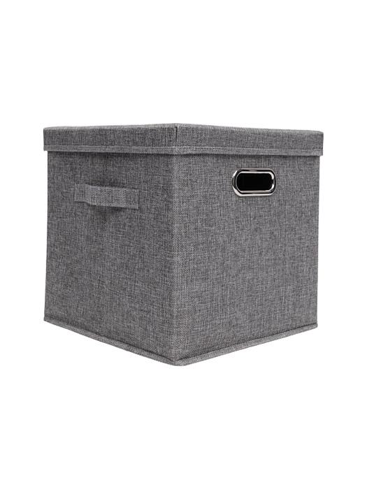 Коробка для хранения вещей тканевая Ridberg 30 х 30 х 30 см (Grey) купить в интернет-магазине icover