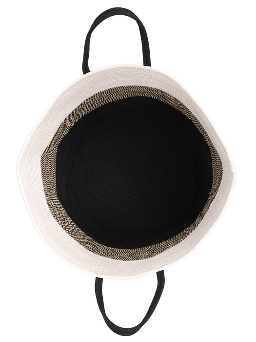 Тканевая корзина Ridberg 51*33 (White/Brown/Black) купить в интернет-магазине icover