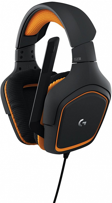 Игровая гарнитура Logitech G231 981-000627 (Black/Orange) купить в интернет-магазине icover