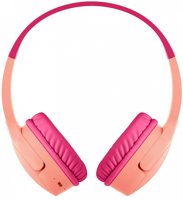 Детские Bluetooth-наушники с микрофоном Belkin Soundform Mini AUD002btPK (Pink) купить в интернет-магазине icover