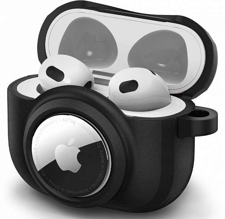 Чехол Spigen Tag Armor Duo (ACS03168) для AirPods 3 (Black) купить в интернет-магазине icover