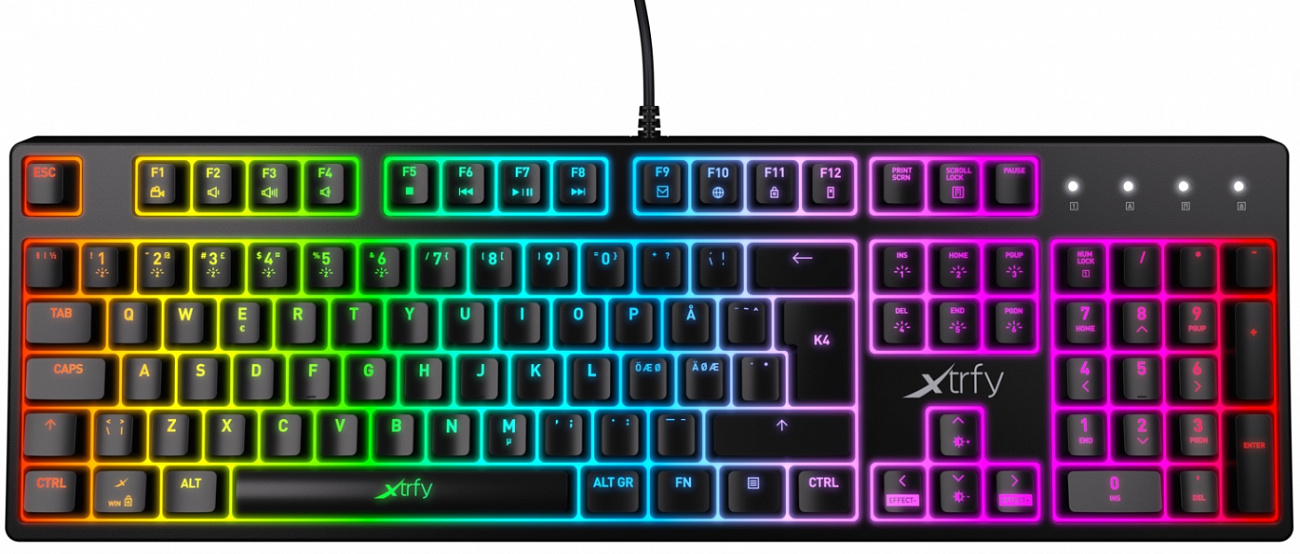 Игровая клавиатура Xtrfy K4 RGB Kailh Red (Black) купить в интернет-магазине icover