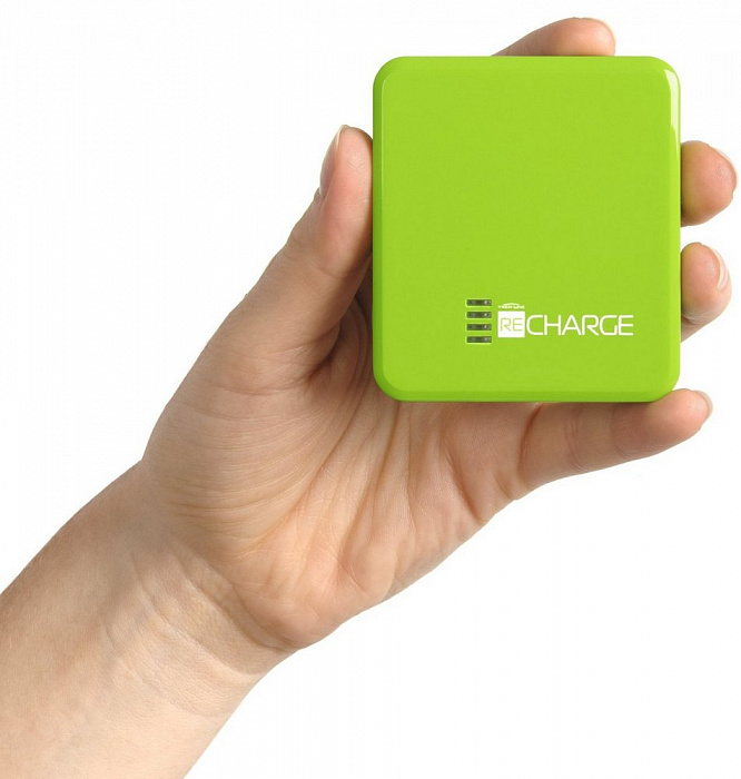 Techlink Recharge 2500 mAh - внешний аккумулятор (Green) купить в интернет-магазине icover
