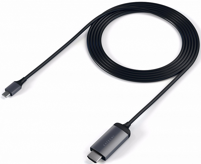 Кабель Satechi Aluminium Type-C to HDMI ST-CHDMIM (Space Gray) купить в интернет-магазине icover