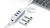 USB-концентратор Satechi Aluminum USB 3.0 Hub & Ethernet ST-TC2N1USB31AS (Silver) купить в интернет-магазине icover