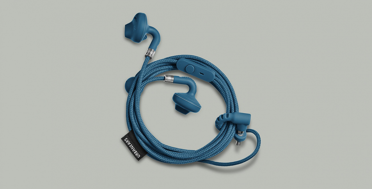 Наушники-вкладыши с микрофоном Urbanears Sumpan (Indigo) купить в интернет-магазине icover