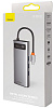 Хаб Baseus Metal Gleam Series 9-in-1 CAHUB-CU0G (Space Grey) купить в интернет-магазине icover