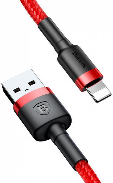 Кабель Baseus Cafule (CALKLF-B09) USB/Lightning 1m (Red) купить в интернет-магазине icover