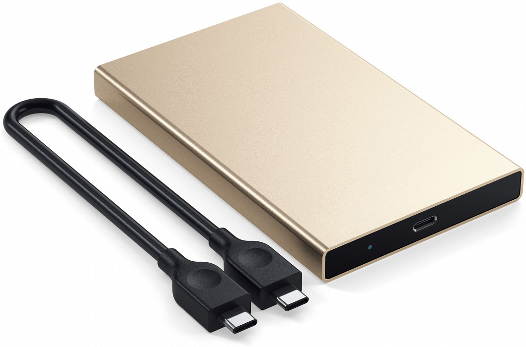 Контейнер для HDD/SSD 2.5" Satechi Aluminum USB-C ST-TCDEG (Gold) купить в интернет-магазине icover
