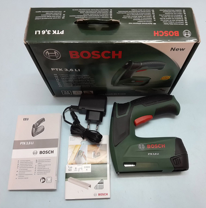Bosch PTK 3,6 Li (0.603.968.120) - степлер аккумуляторный (Green) купить в интернет-магазине icover