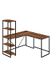 Стол письменный угловой лофт RIDBERG ФЛОРИДА (Dark Oak/Black) купить в интернет-магазине icover