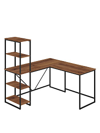 Стол письменный угловой лофт RIDBERG ФЛОРИДА (Dark Oak/Black) купить в интернет-магазине icover