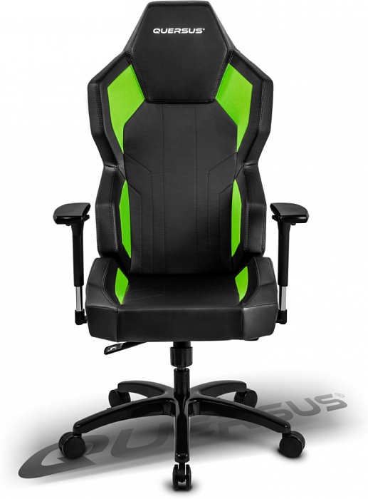 Игровое кресло Quersus Geos G702/XG (Black/Green) купить в интернет-магазине icover