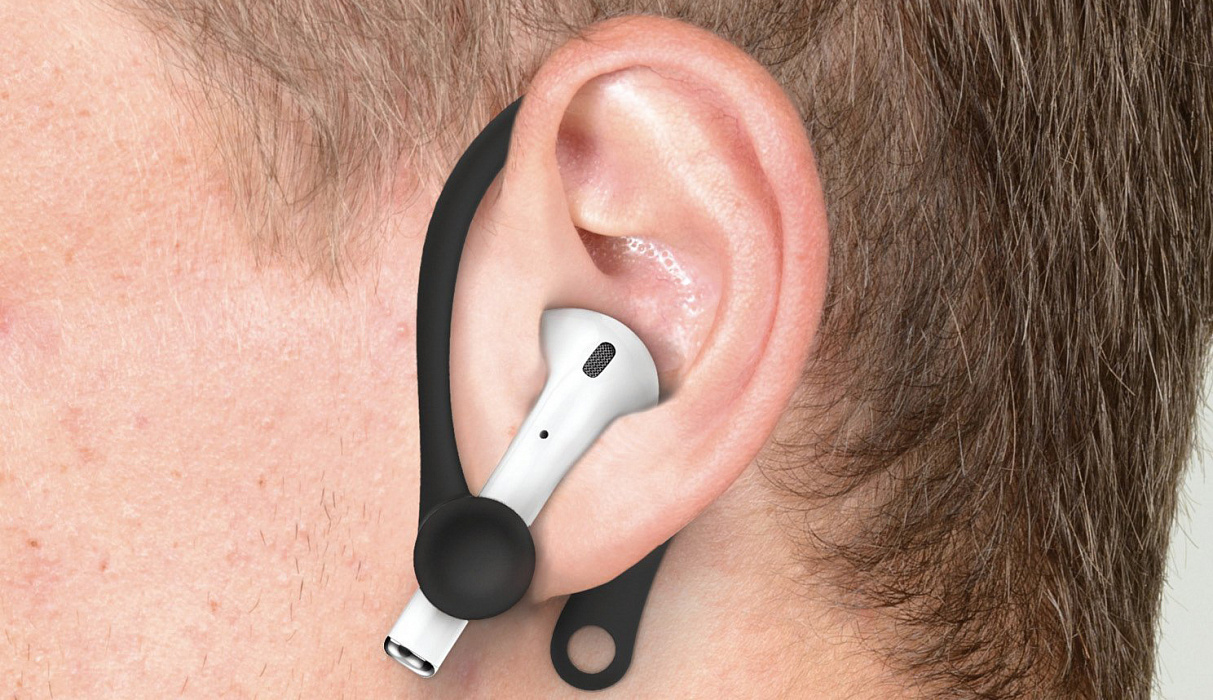 Держатель Elago Earhook (EAP-HOOKS) для наушников Apple AirPods (Black) купить в интернет-магазине icover