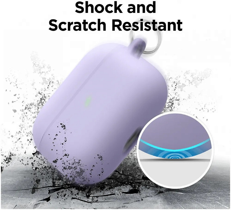 Чехол Elago Liquid Hang Case (EAPPRH-HANG-LV) для AirPods Pro (Lavender) купить в интернет-магазине icover