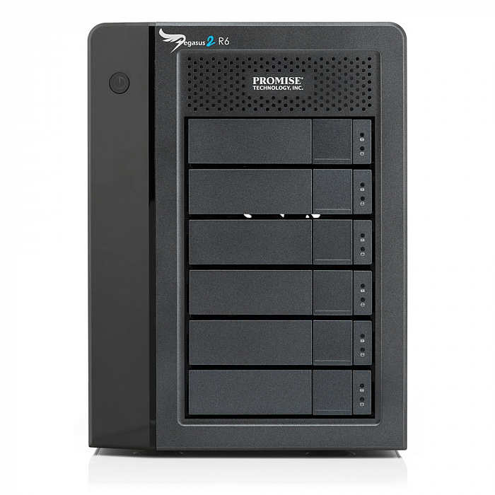 Promise Pegasus 2 R6 with 6 x 2TB SATA HDD incl Thunderbolt cable - 12TB (F40SR6R02100000) купить в интернет-магазине icover